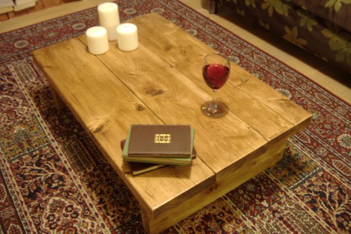 100cm coffee table rustic - coffee,