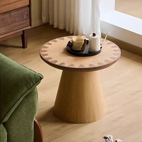 Round coffee table - coffee, inch