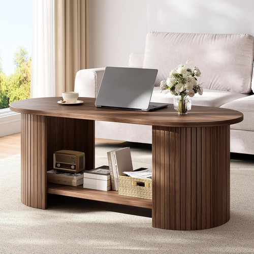 Coffee table oak - table, tier