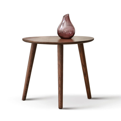Oval solid oak - oval, coffee