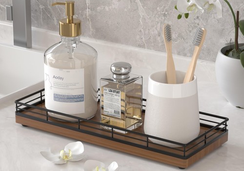 Wooden decorative tray - decorative, l