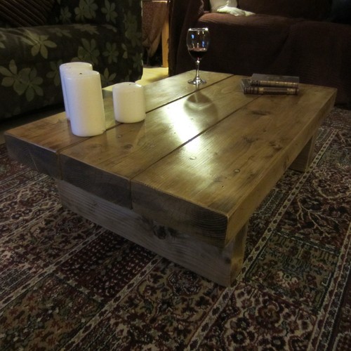 Coffee table rustic - coffee, extra