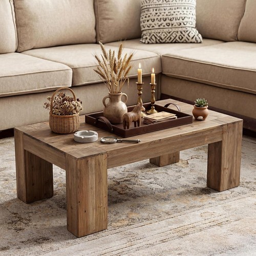 140cm solid wood coffee table - solid,