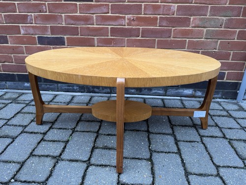 Retro oak walnut teak oval - oak,